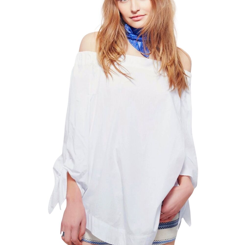 NWOT Free People "Show Me Some Shoulder" Off-The-Shoulder Top Size L